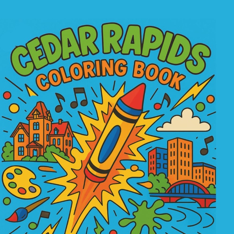 Cedar Rapids Coloring Book cover